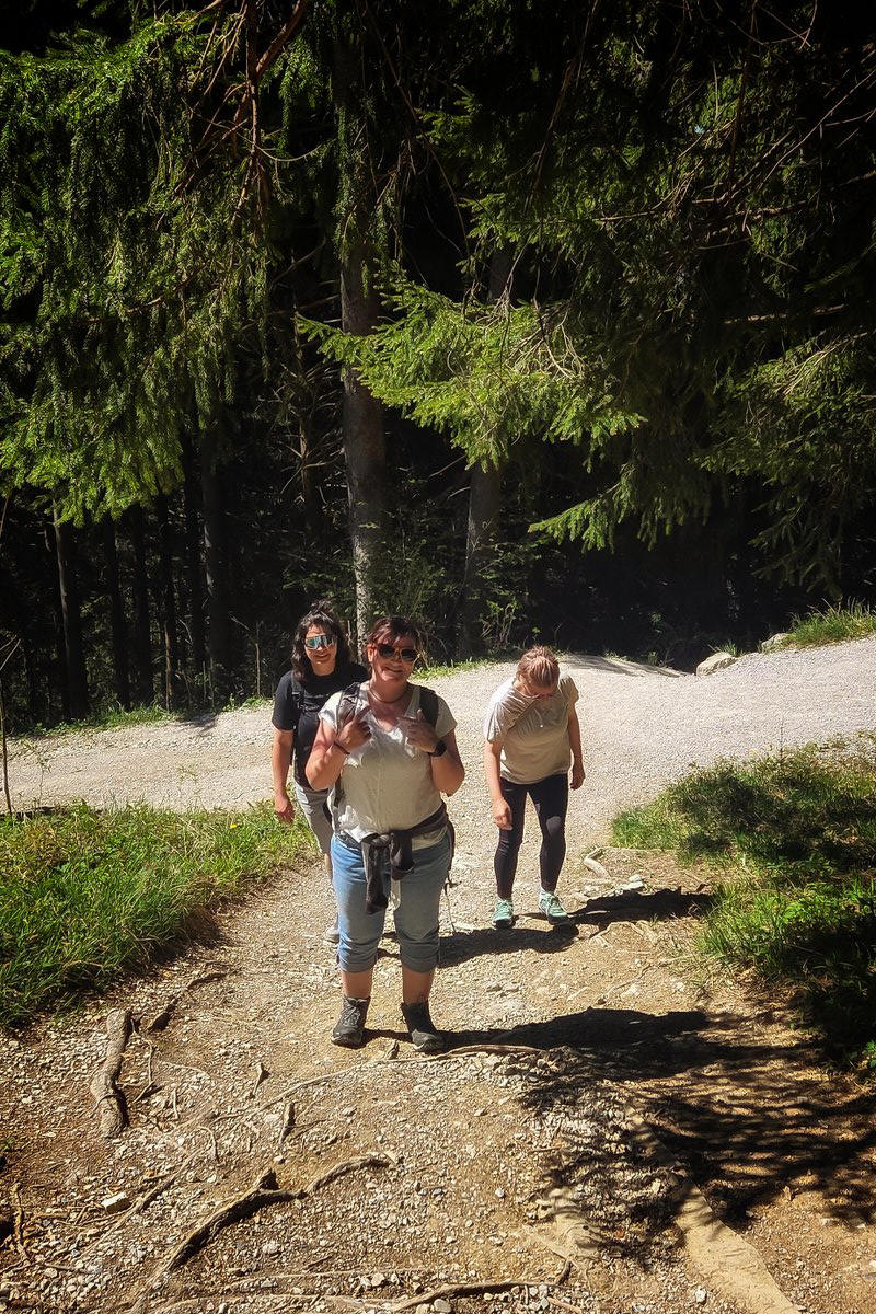 Wanderung Rohrkopfh�tte in Schwangau mit Sandra Bischof und Mathias Starzer - Aufstieg von der Talstation Tegelberg